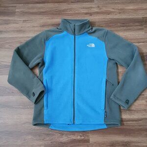 The North Face Jacket Mens M Blue Gray Fleece Full Zip Gorpcore Hiking Outdoors
